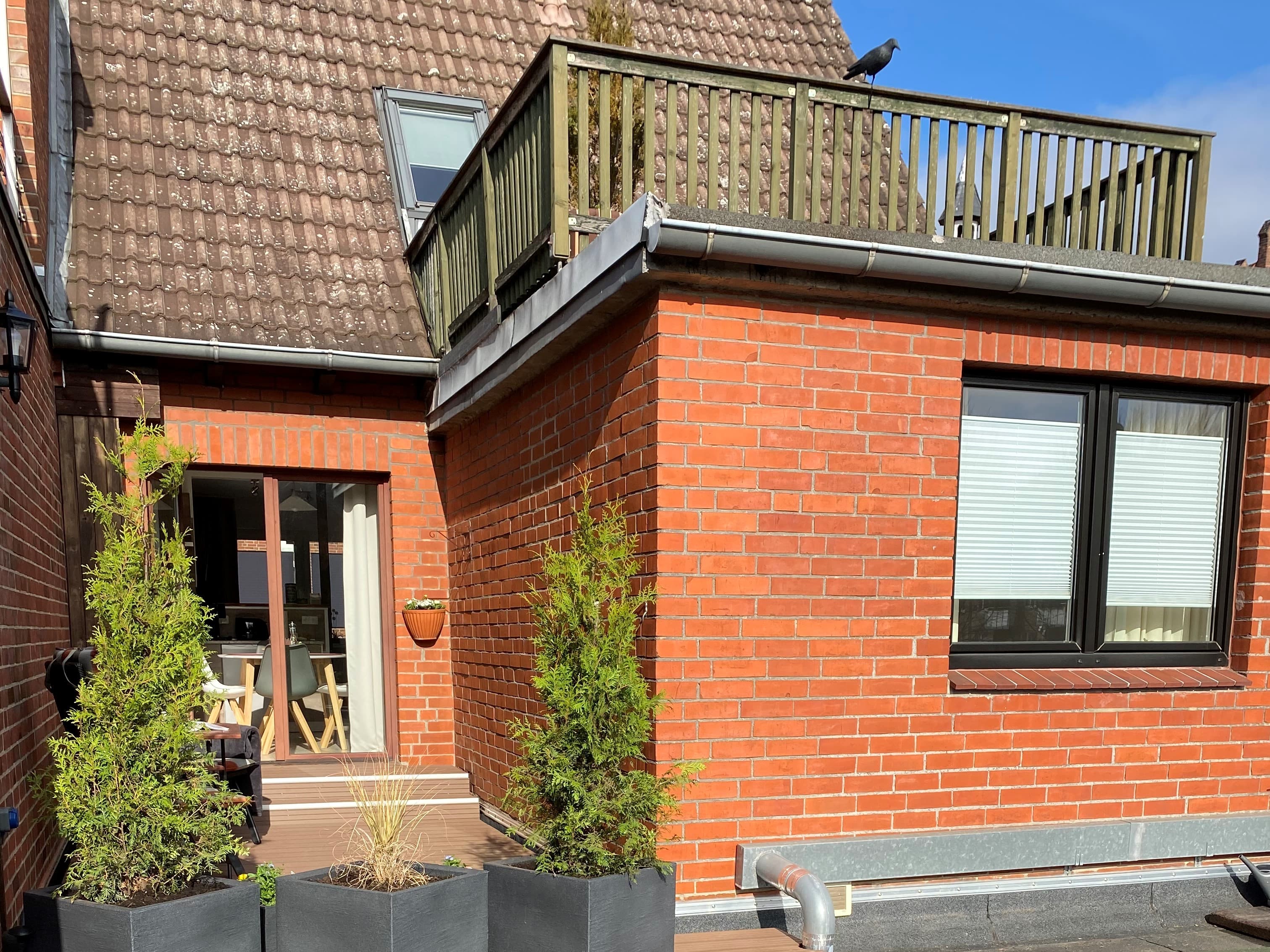 Dachterrasse der Ferienwohnung Zerbe in Lüneburg