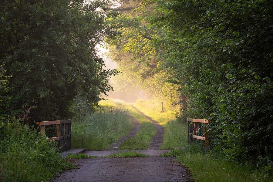 Luterradweg führt über die Lutterbrücke bei Endeholz