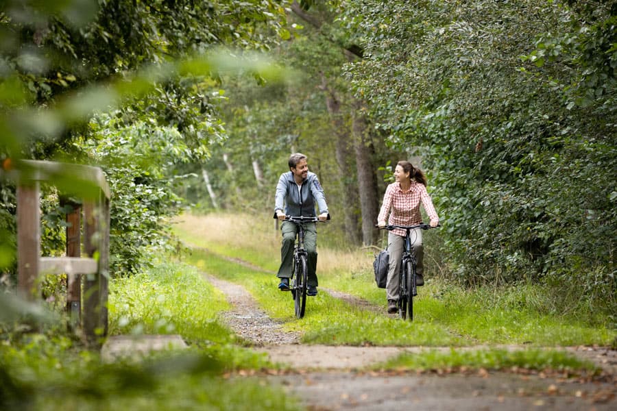 Natur, Fahrrad, rad fahren, menschen