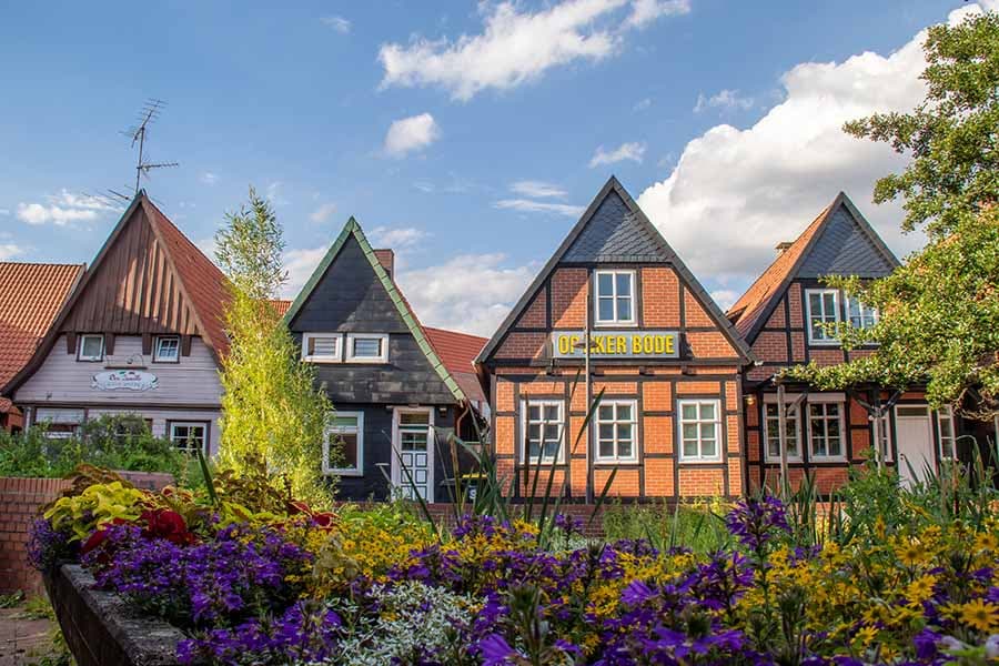 Hagen in Soltau innenstadt mit Fachwerkhäusern