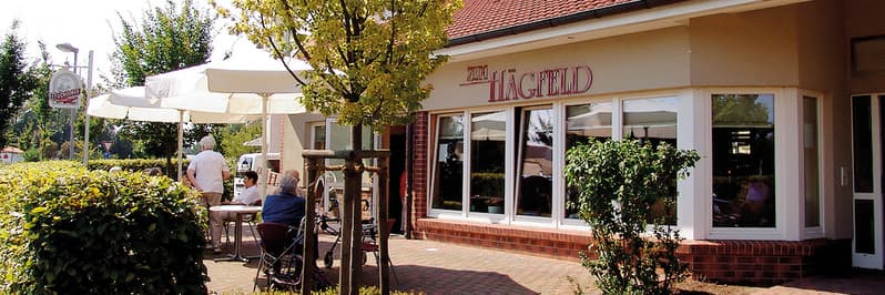 Terrasse des Restaurants Haus Zum Hägfeld in Lüneburg