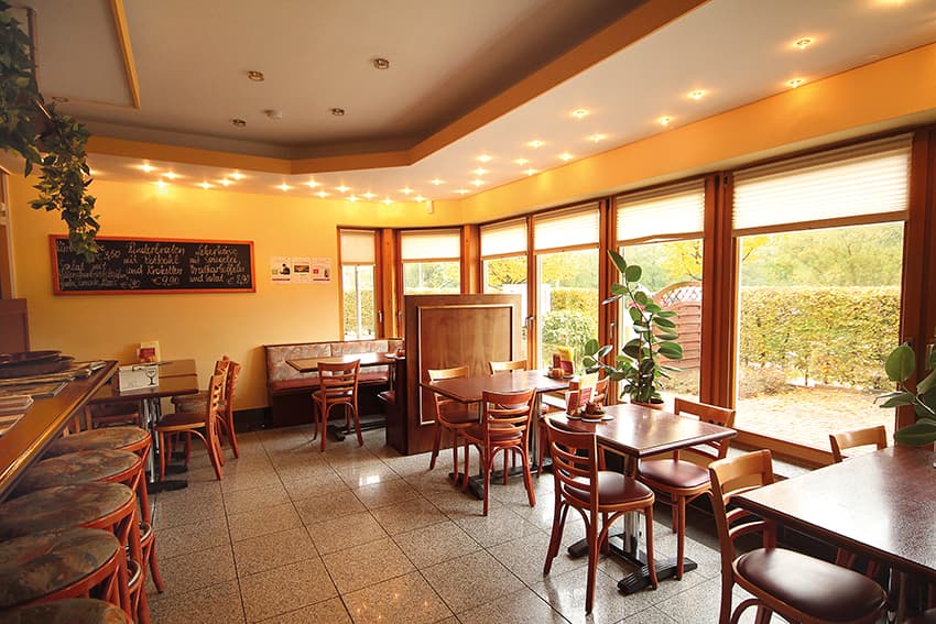 Das freundliche Bistro des Restaurants Haus Zum Hägfeld in Lüneburg