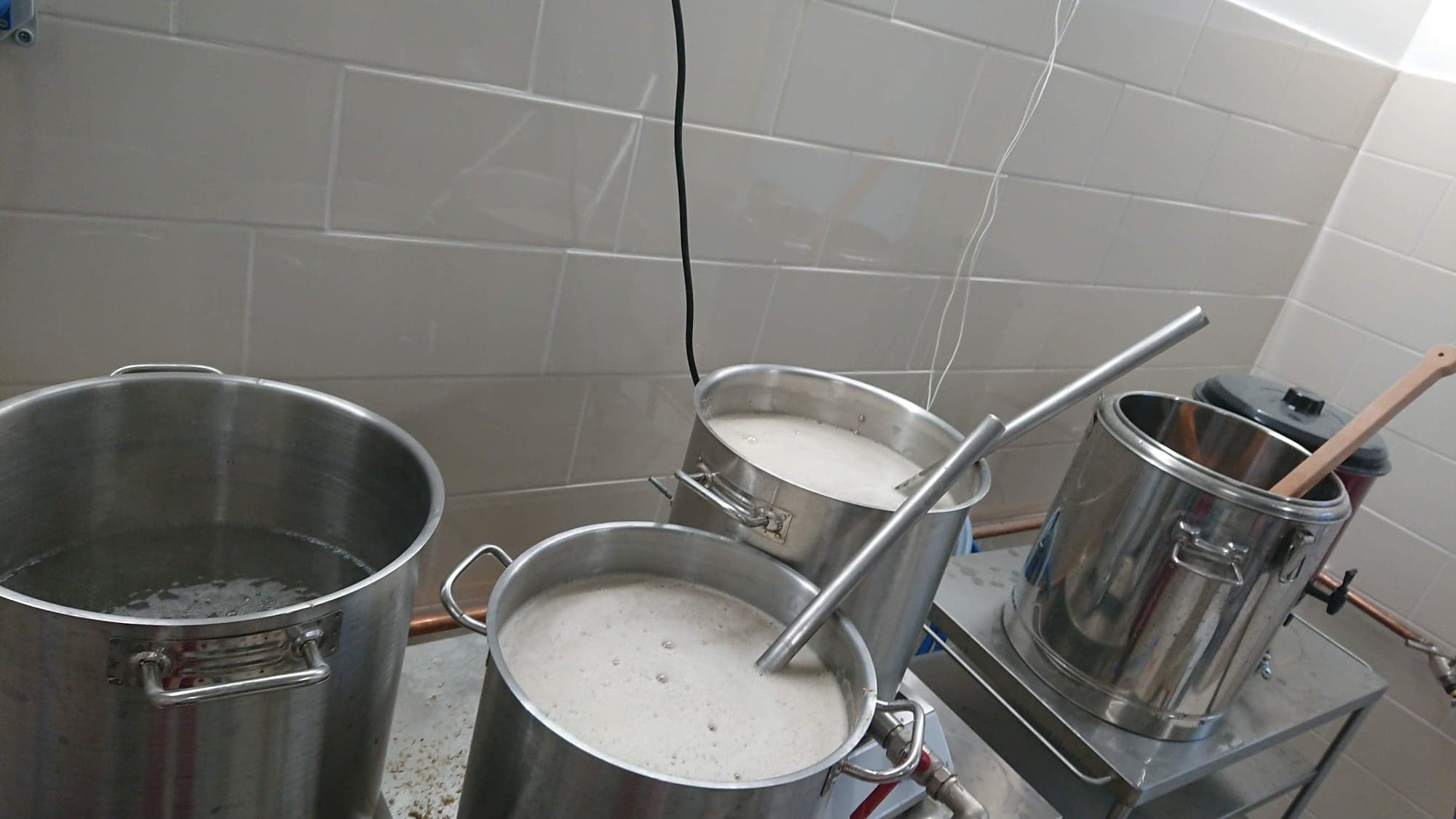 Die Zubereitung in der Brauerei "De Lütte" in Salzhausen