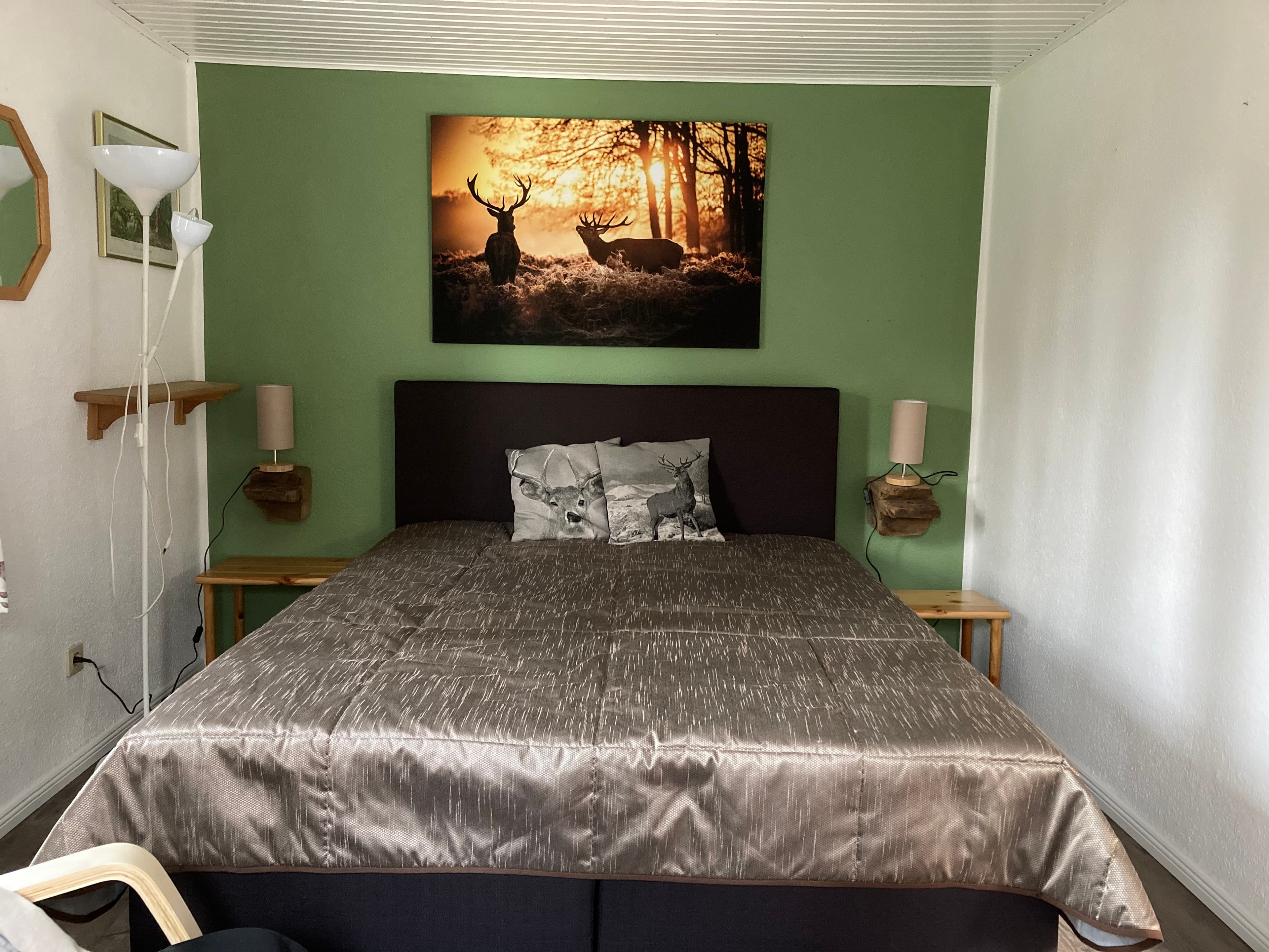 Schlafzimmer in der Ferienwohnung Baalshof in Handeloh