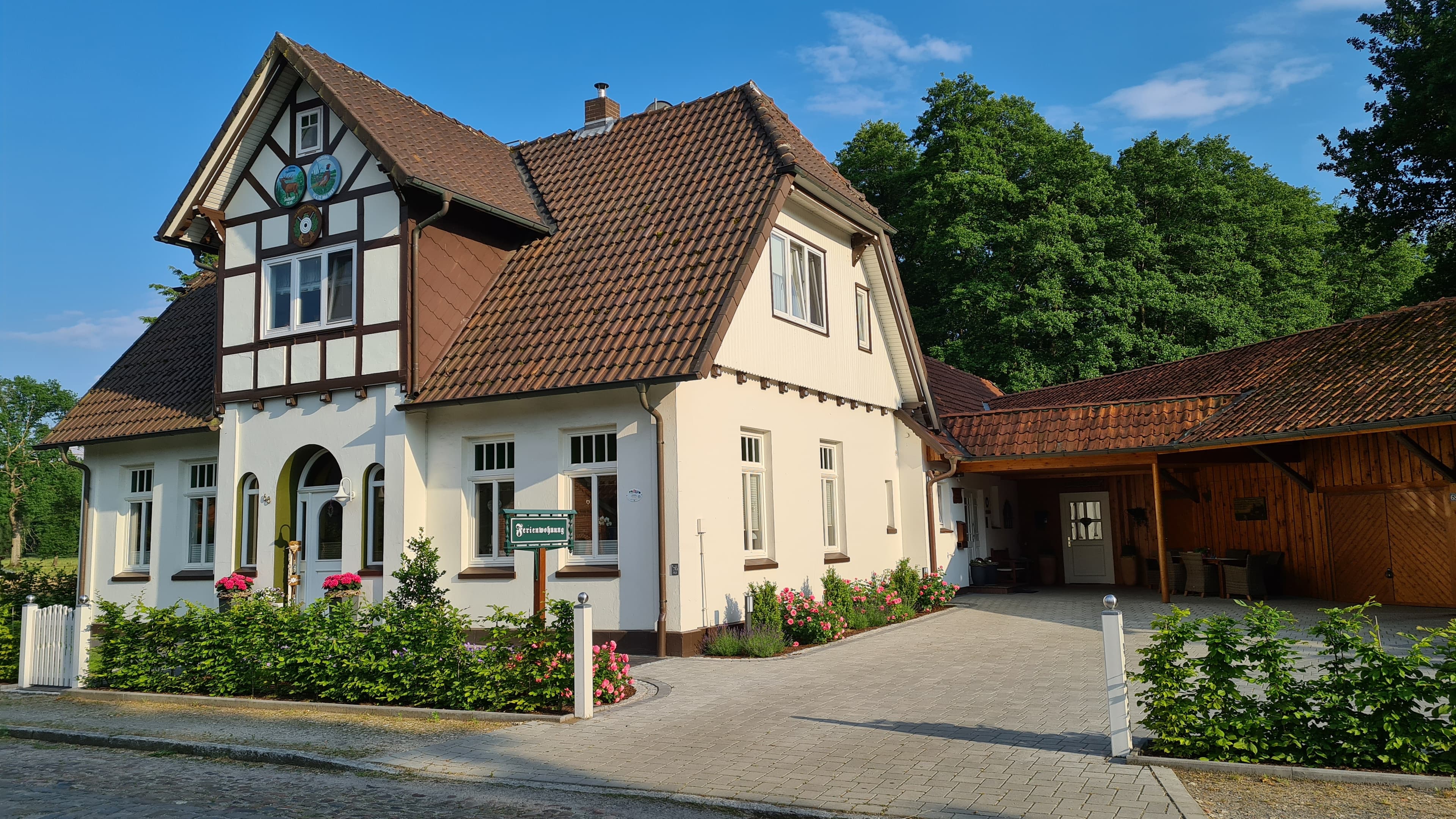Außenansicht der Ferienwohnung Lünzmann in Walsrode