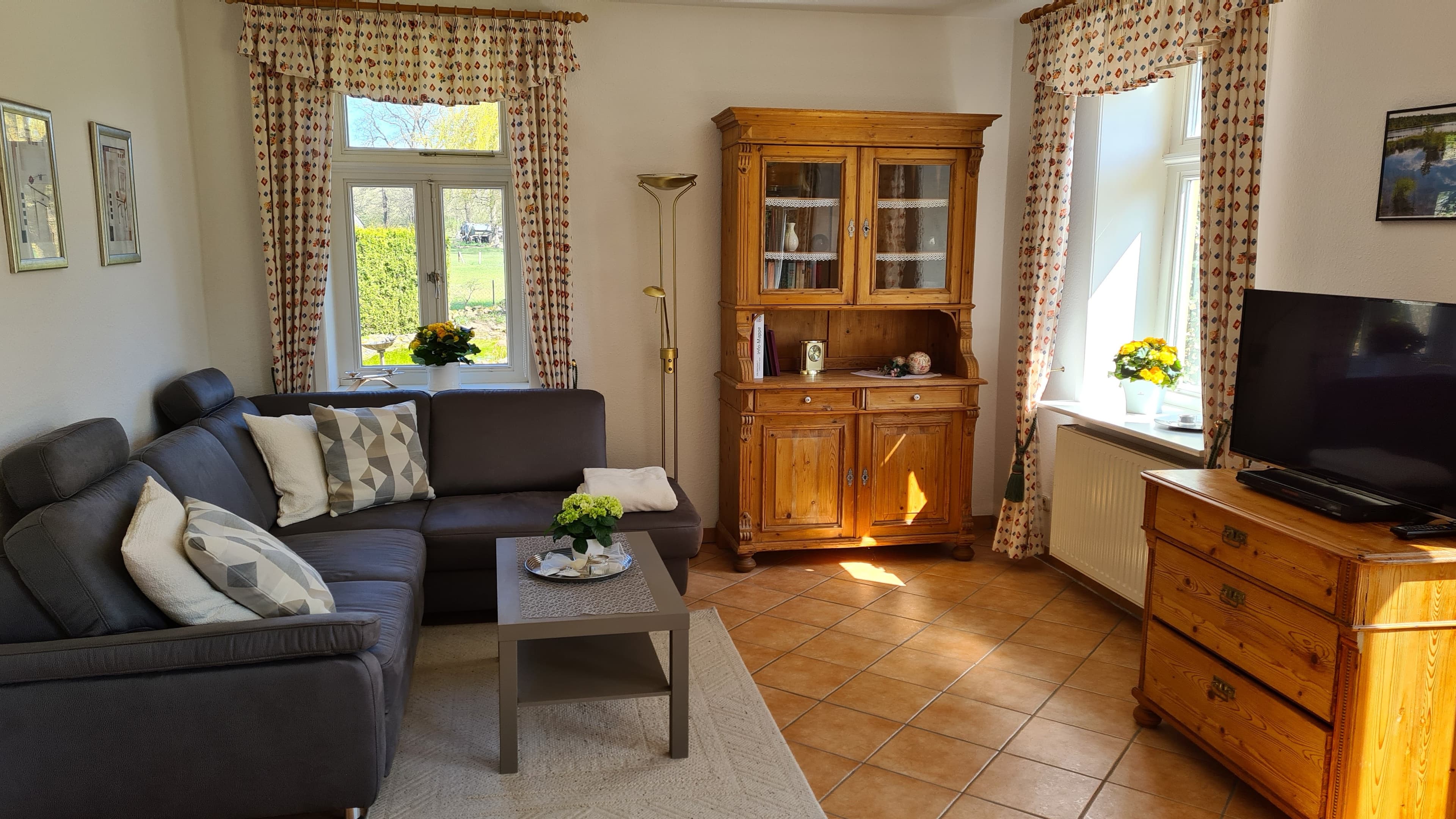 Wohnbereich in der Ferienwohnung Lünzmann in Walsrode