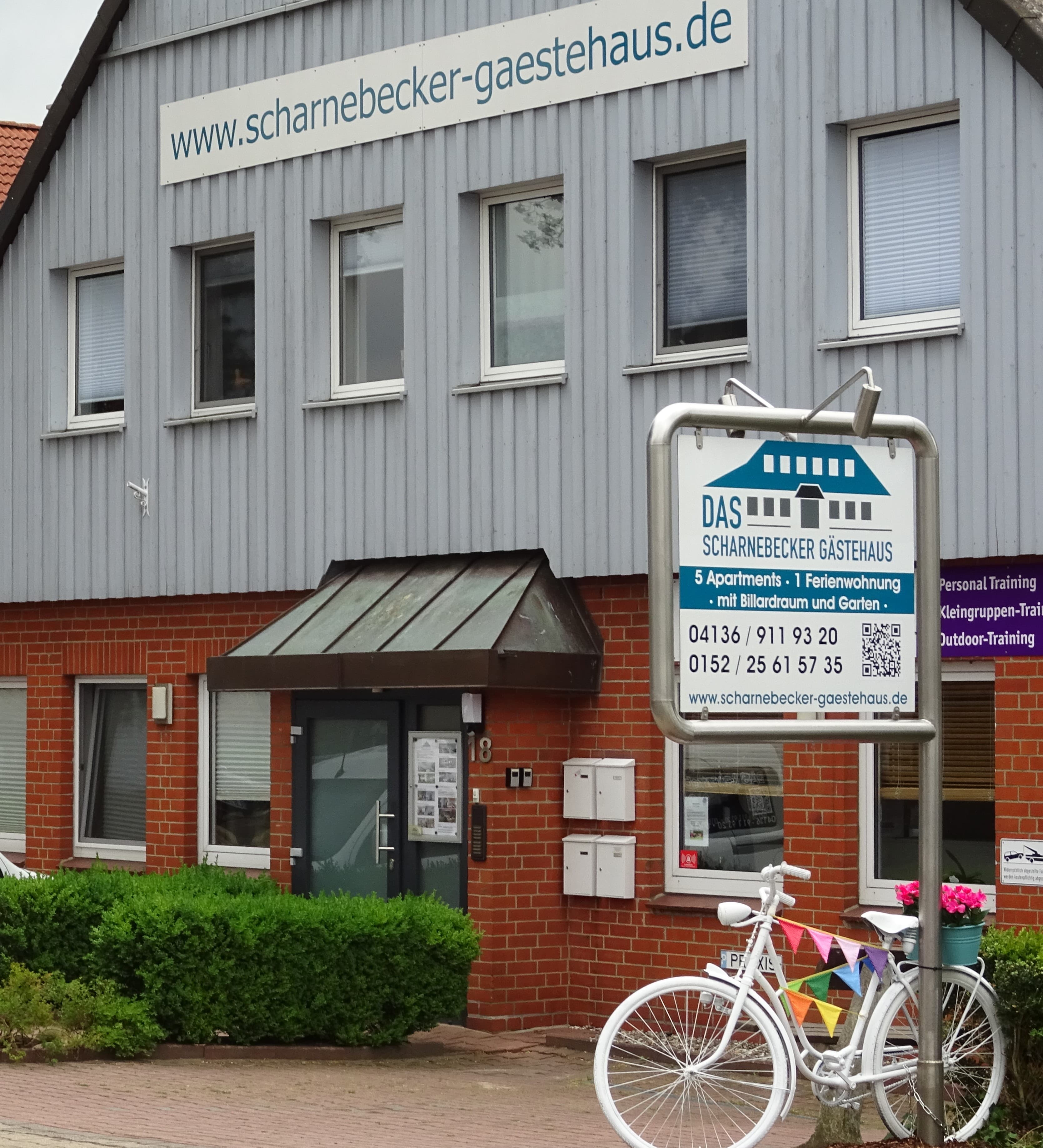 Außenansicht des Scharnebecker Gästehauses in Scharnebeck