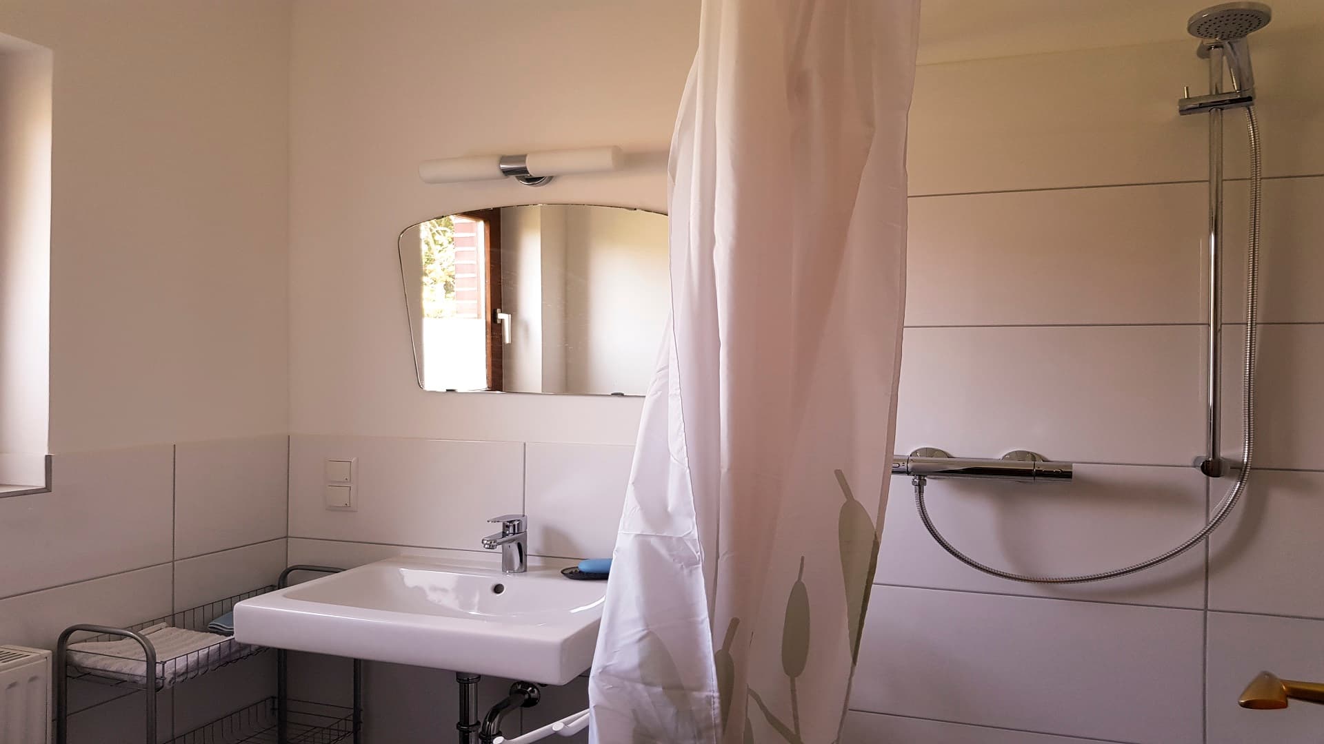 Bad in der Ferienwohnungen Am Pavillonsberg in Amelinghausen