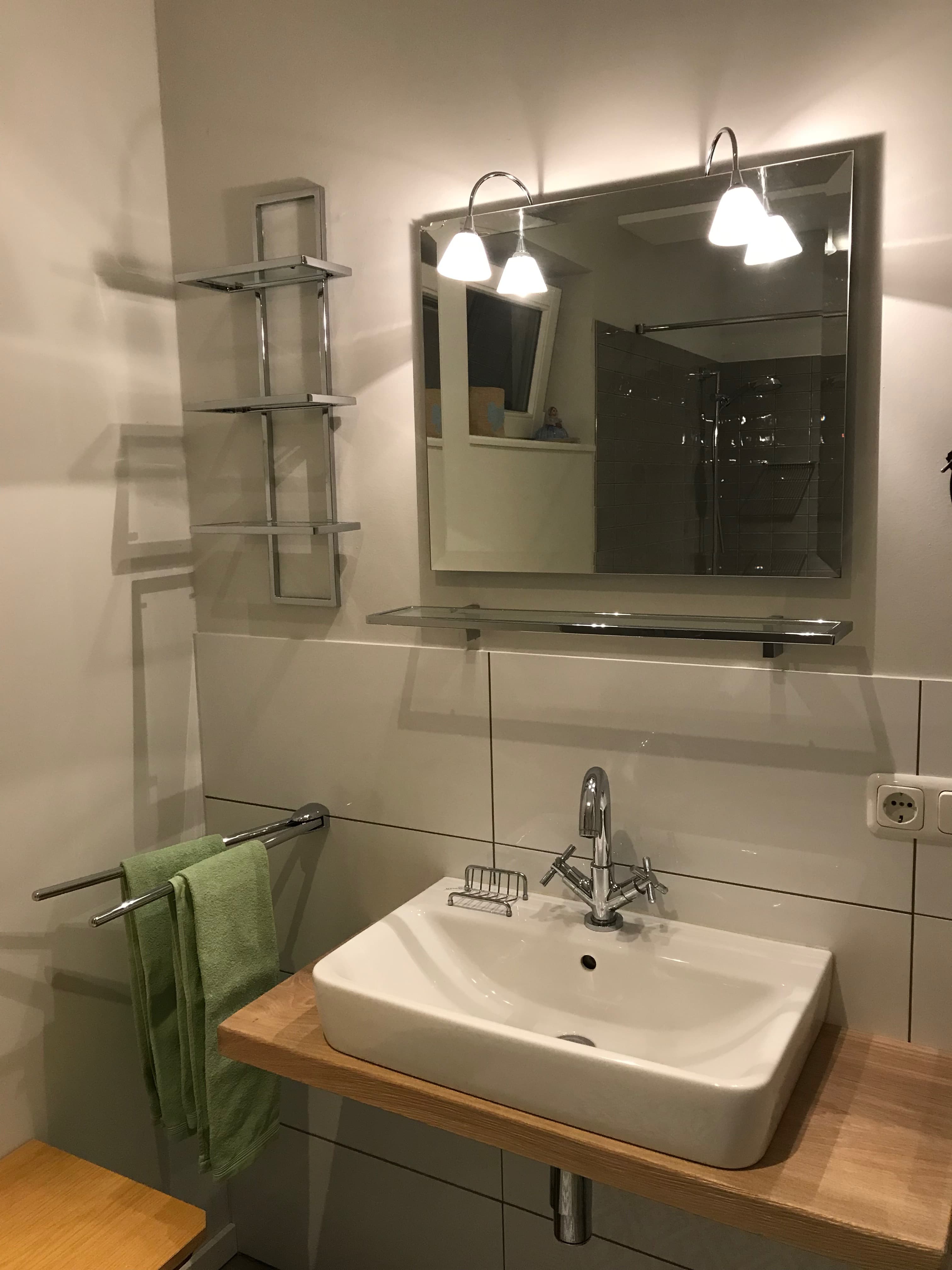 Badezimmer in der Ferienwohnung Garten in Egestorf