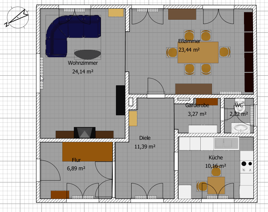 Ferienhaus Grundriss EG