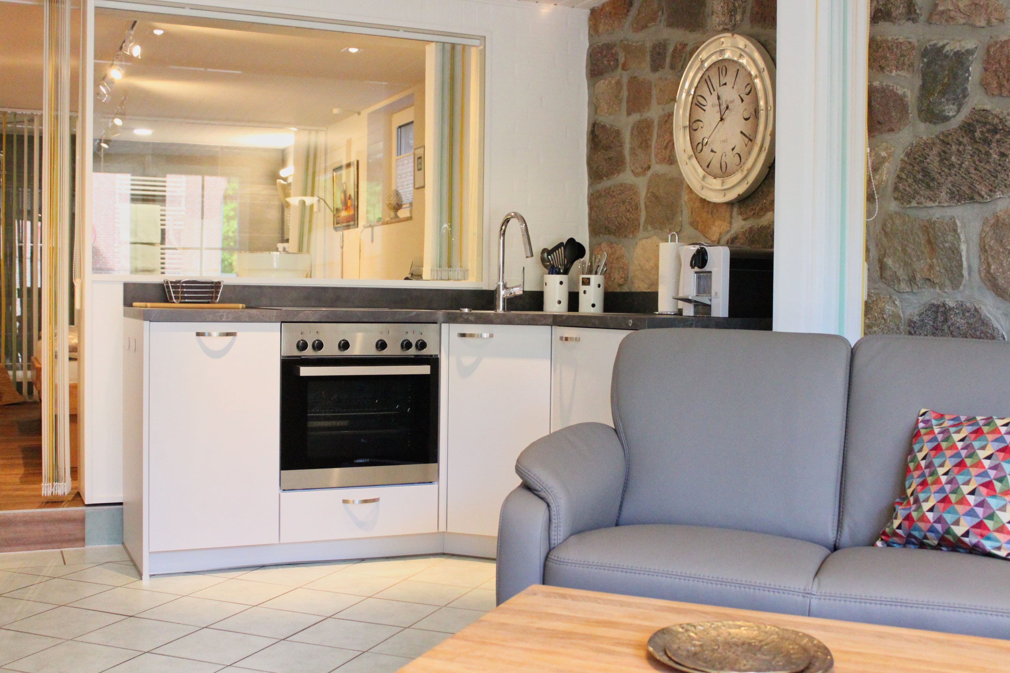 Küche in dem Heidezauber Apartment in Undeloh