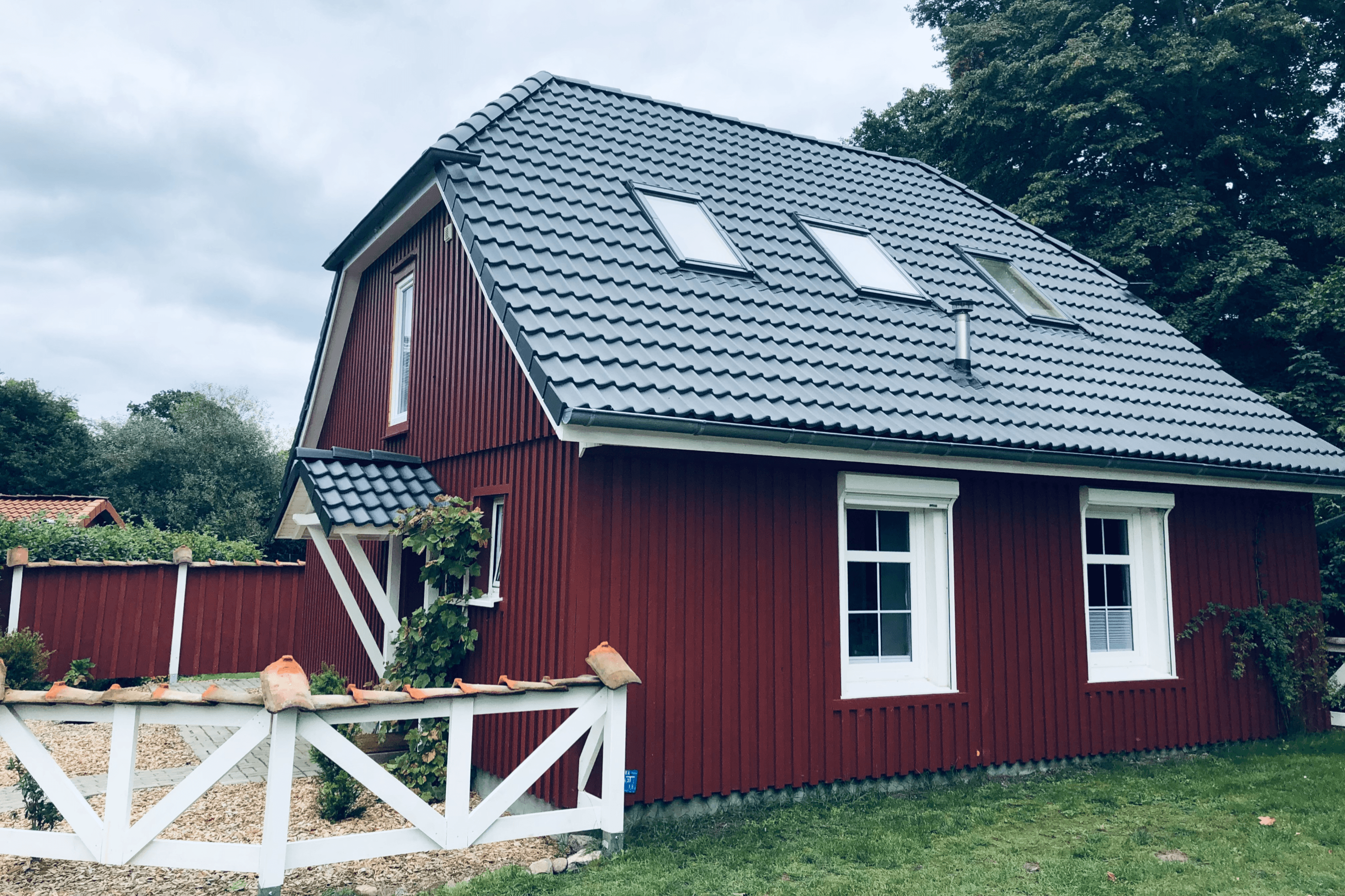Eingang zum Ferienhaus Lütt hus in Wietze