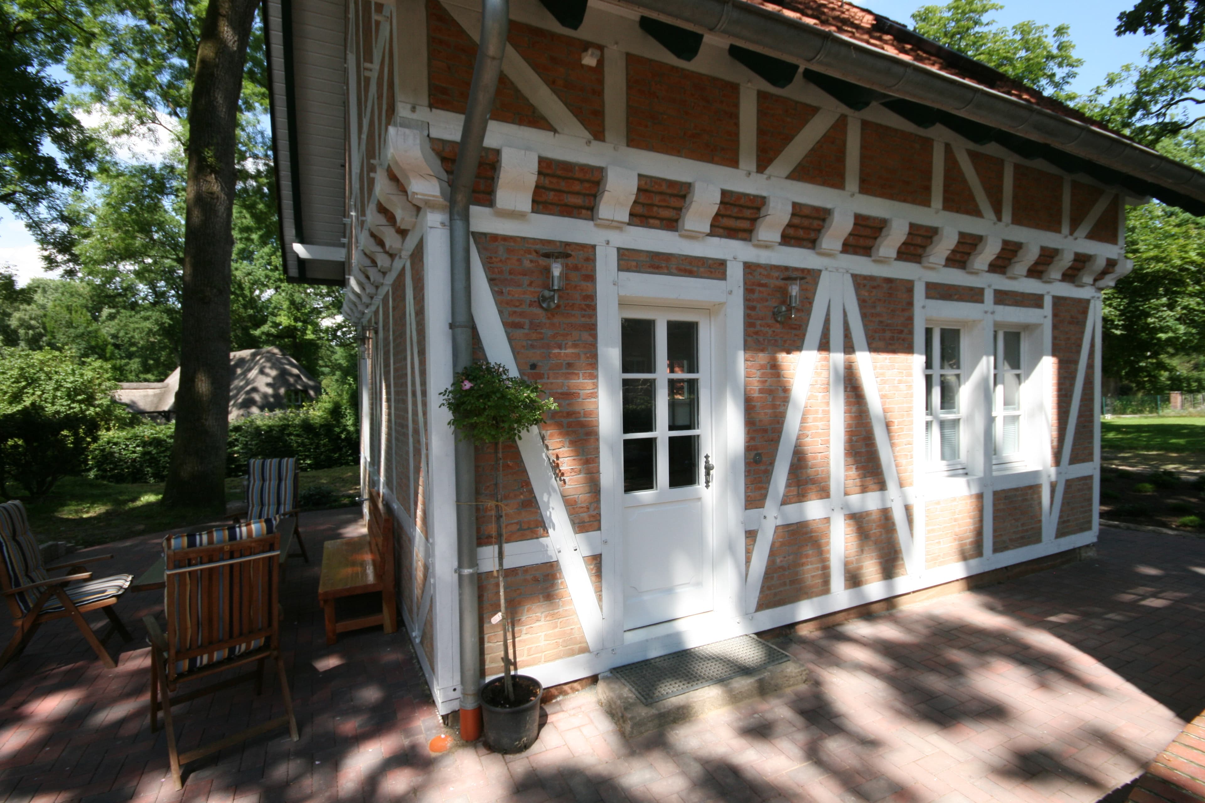 Das Ferienhaus Erhorn in Buchholz in der Nordheide von Außen.