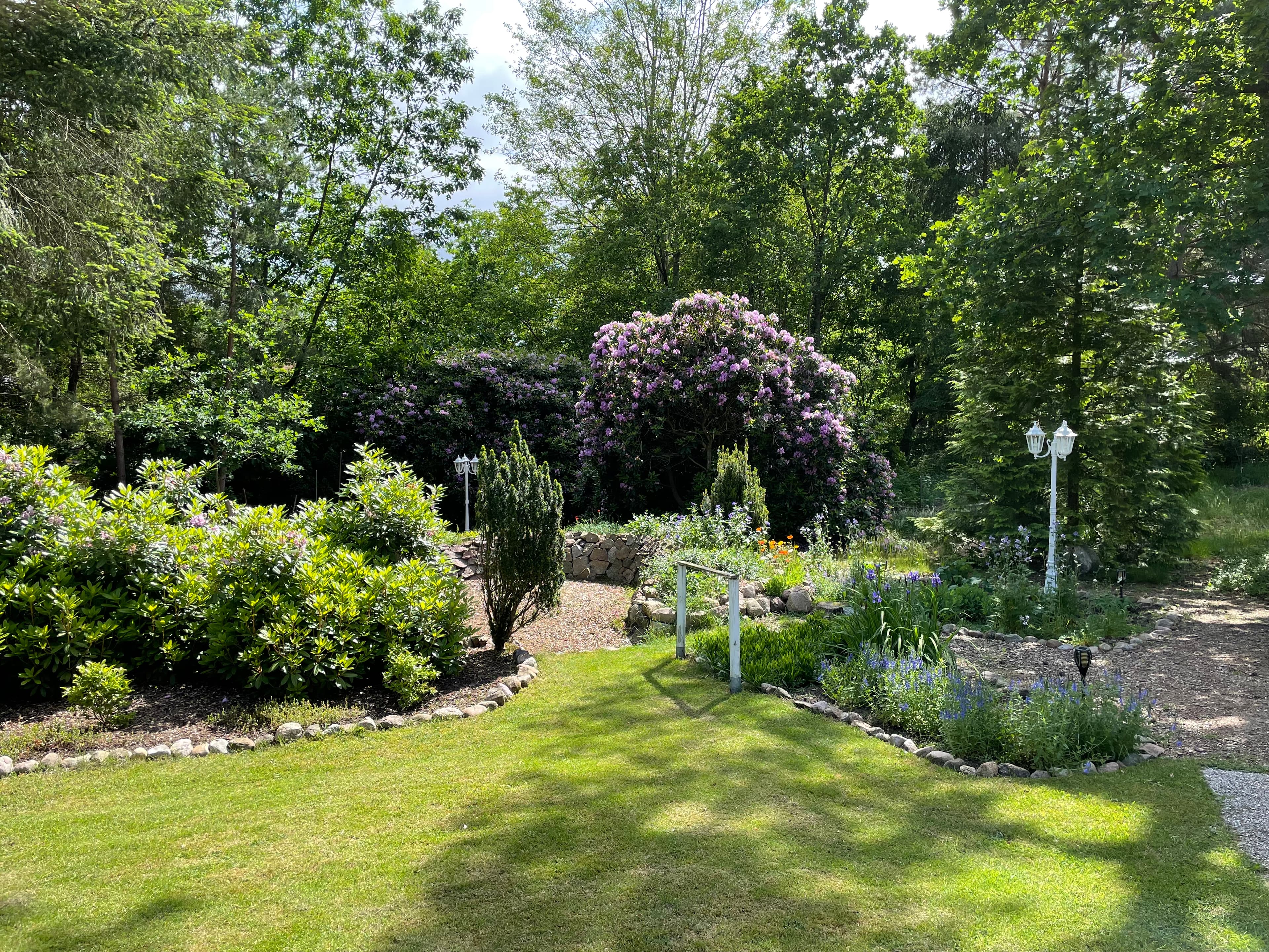 Garten des Ferienhauses Stöverswald in Buchholz