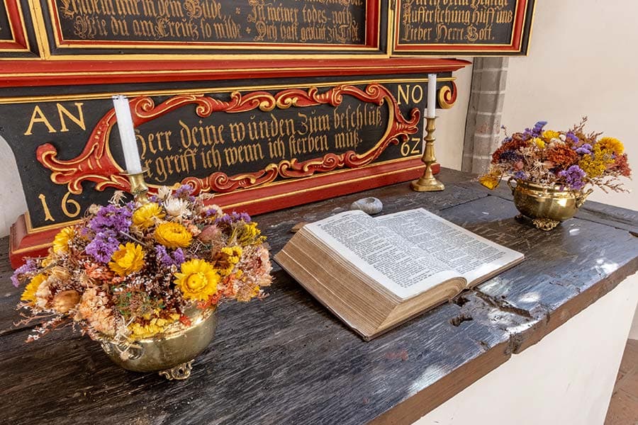 Der Altar der Barbara Kapelle im Kloster Lüne