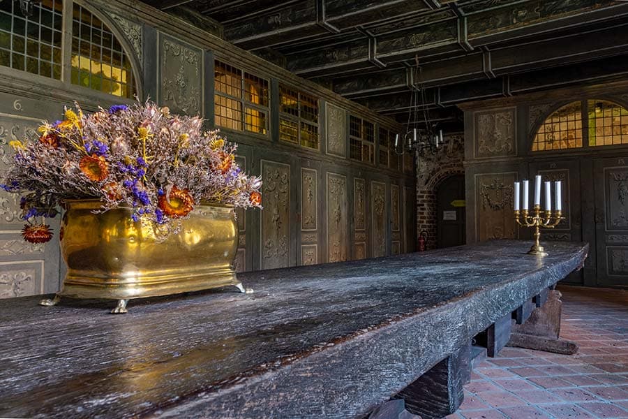 Im Winterremter des Kloster Lüne wurde im Winter gegessen