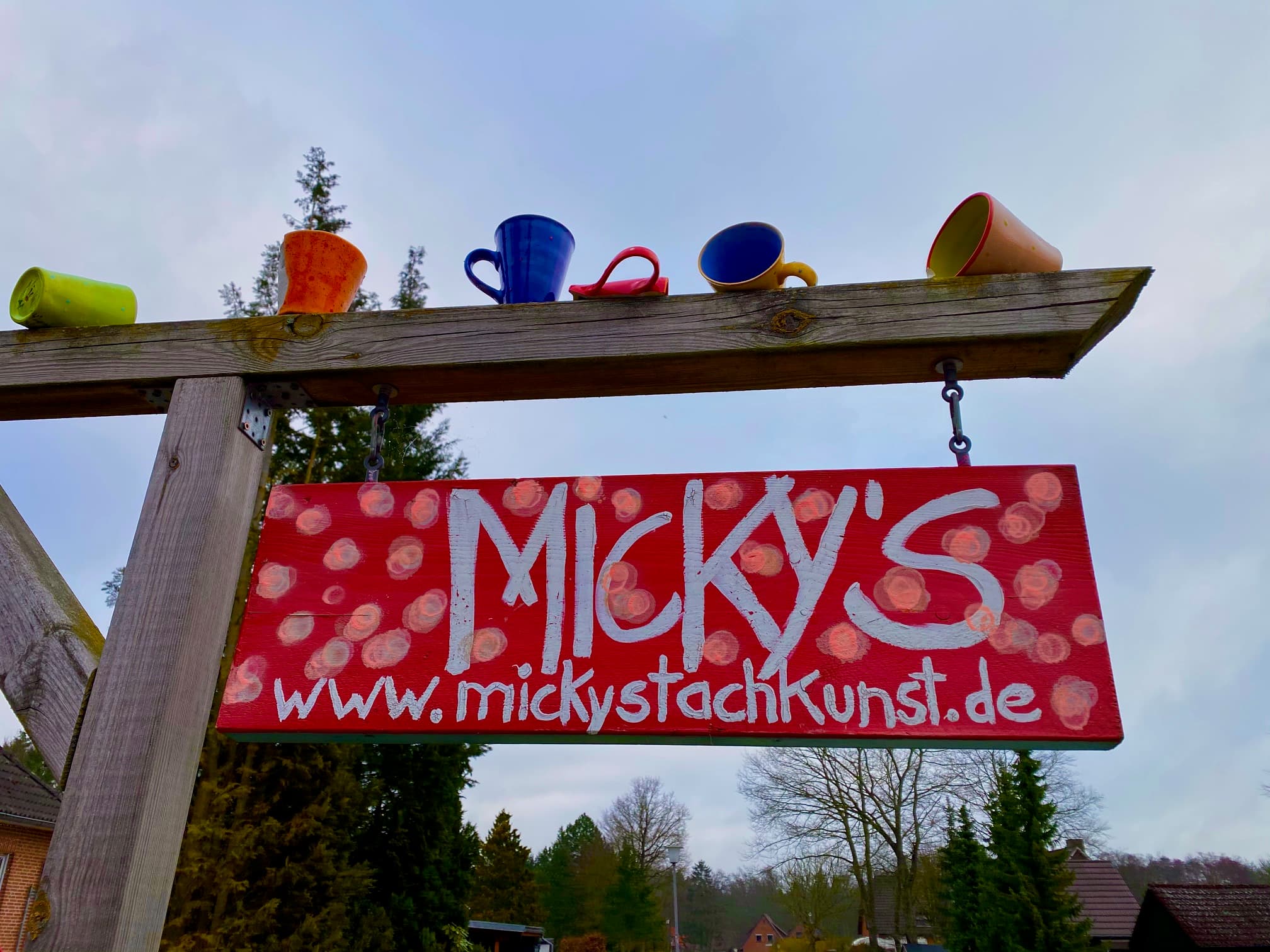 Eingangsschild von Micky Stach in Buchholz in der Nordheide