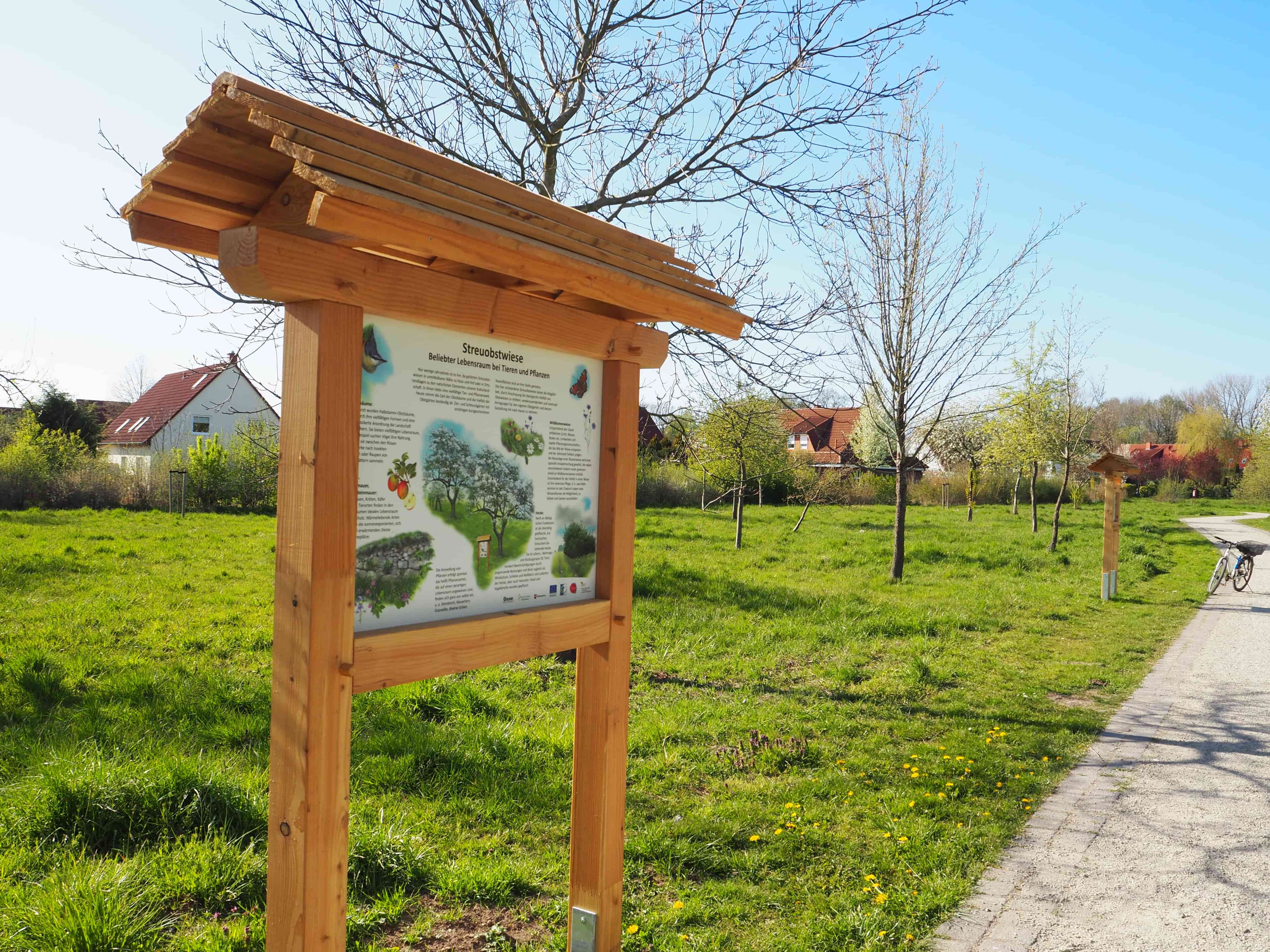 Infotafel 15 auf der Obstradler-Route bei Walsrode