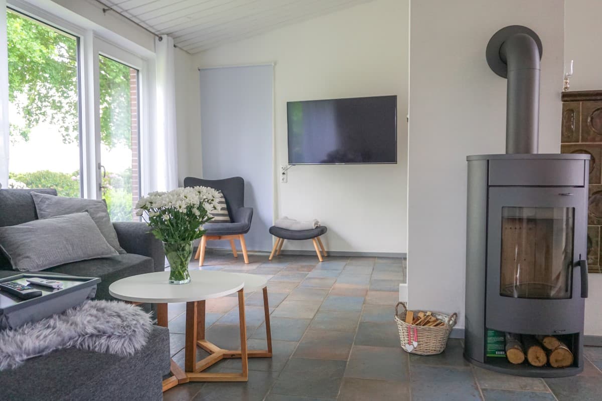 Wohnzimmer in der Ferienwohnung Nina in Egestorf