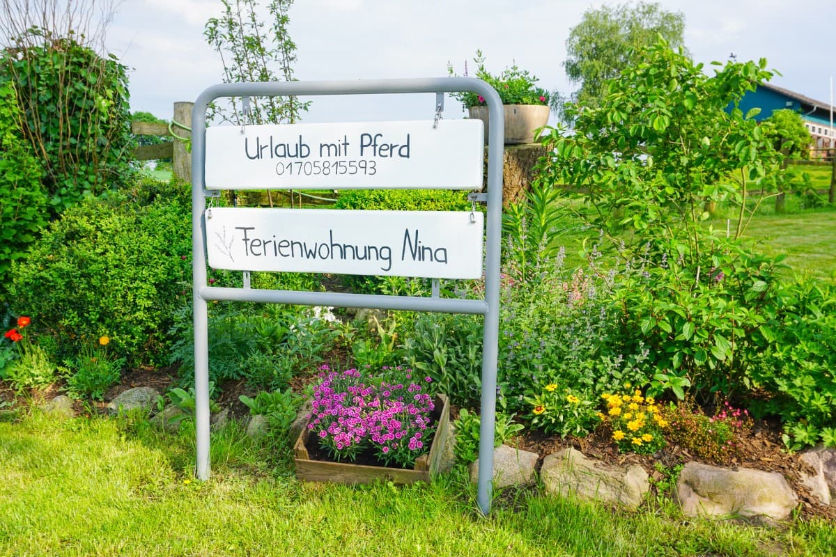 Einfahrt der Ferienwohnung Nina in Egestorf