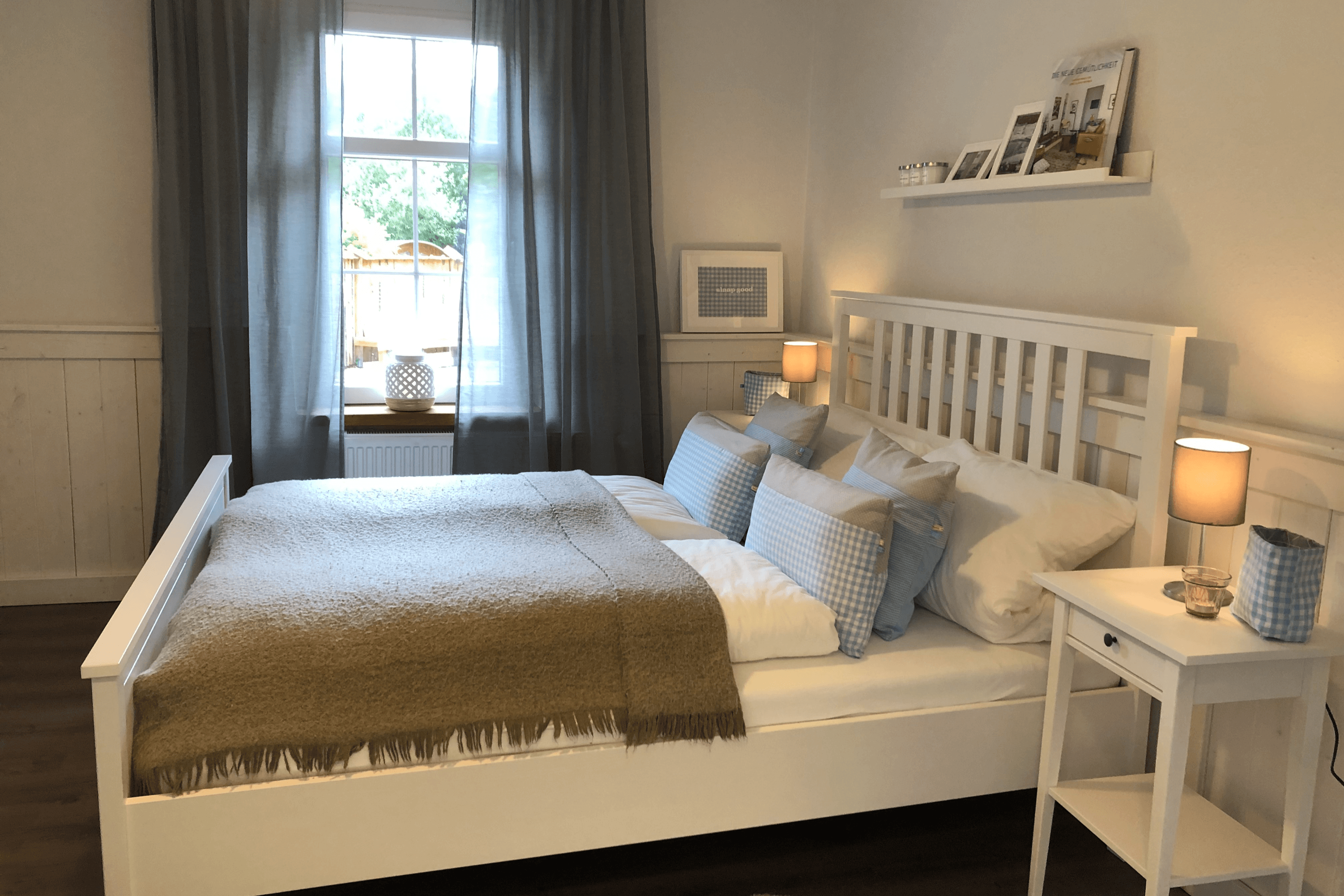 Schlafzimmer im UG in dem Ferienhaus Lütt hus in Wietze