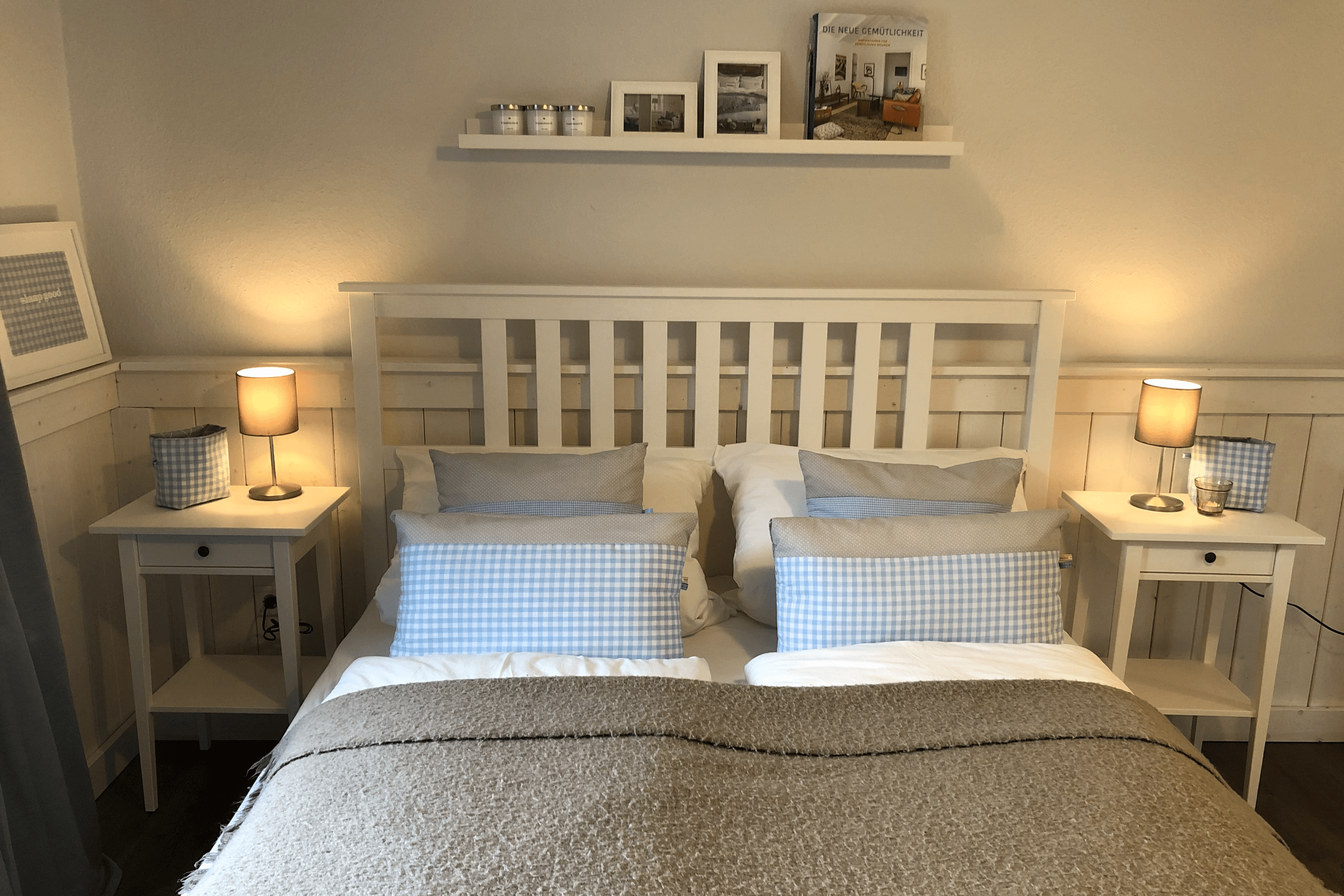 Schlafzimmer in dem Ferienhaus Lütt hus in Wietze