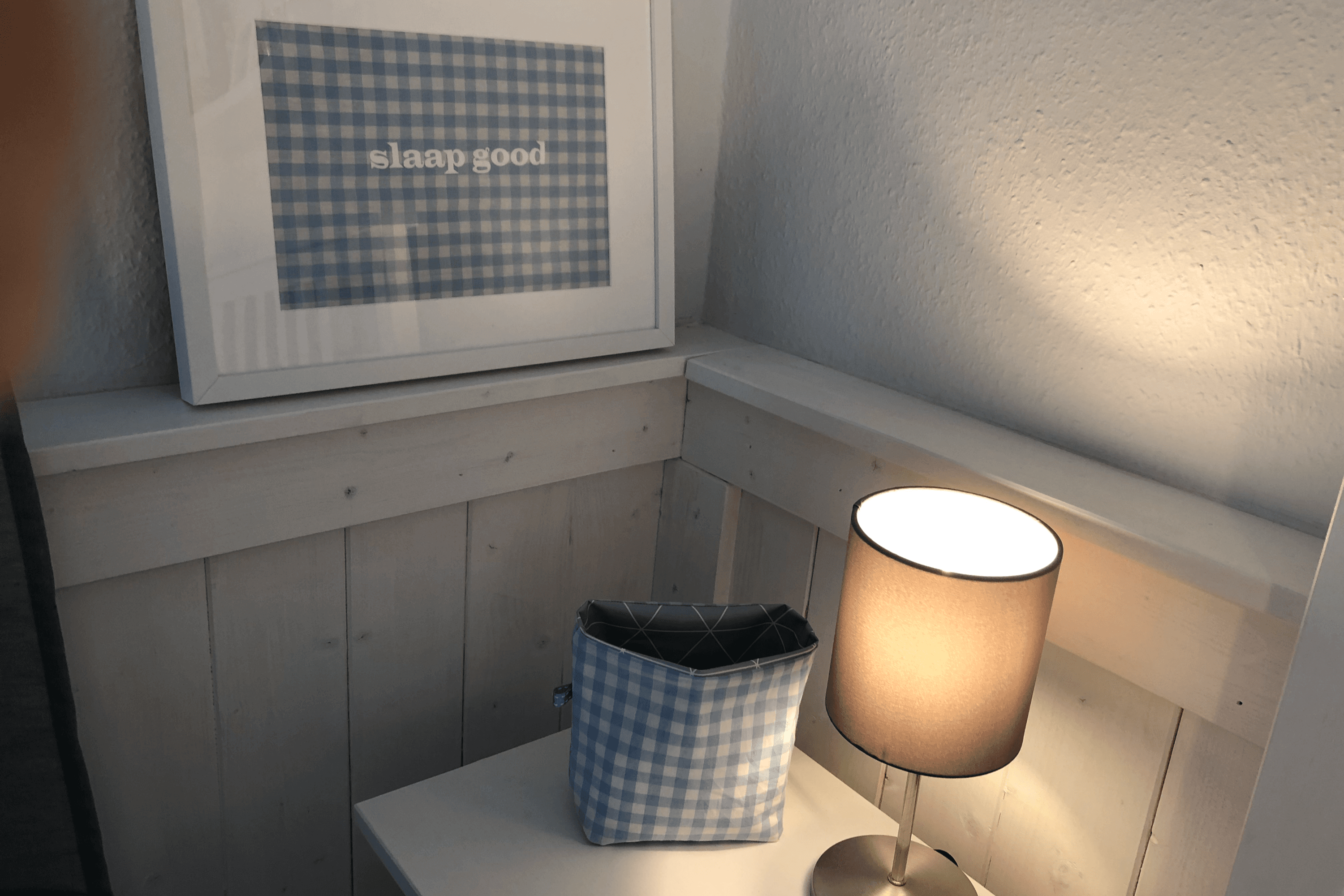 Schlafzimmer Slapt good in dem Ferienhaus Lütt hus in Wietze