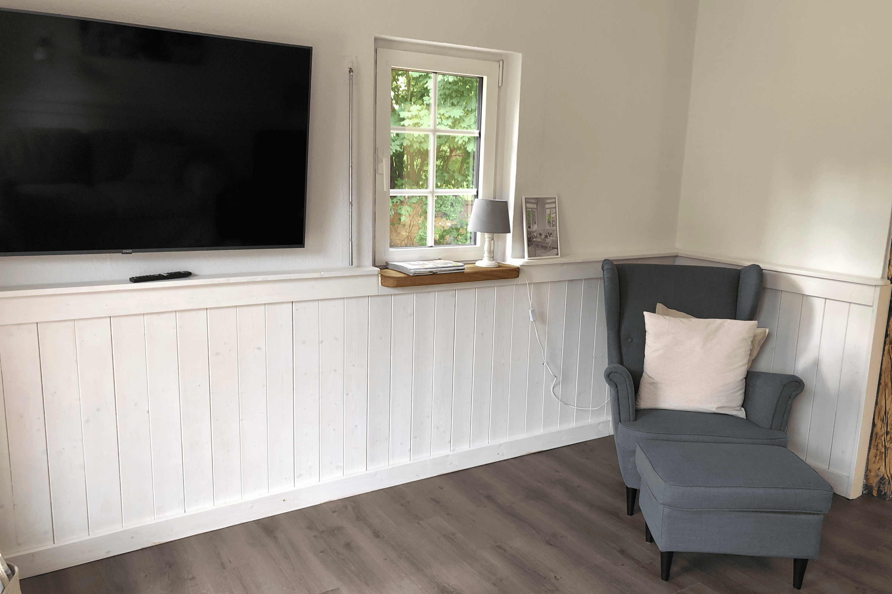 Wohnzimmer in dem Ferienhaus Lütt hus in Wietze