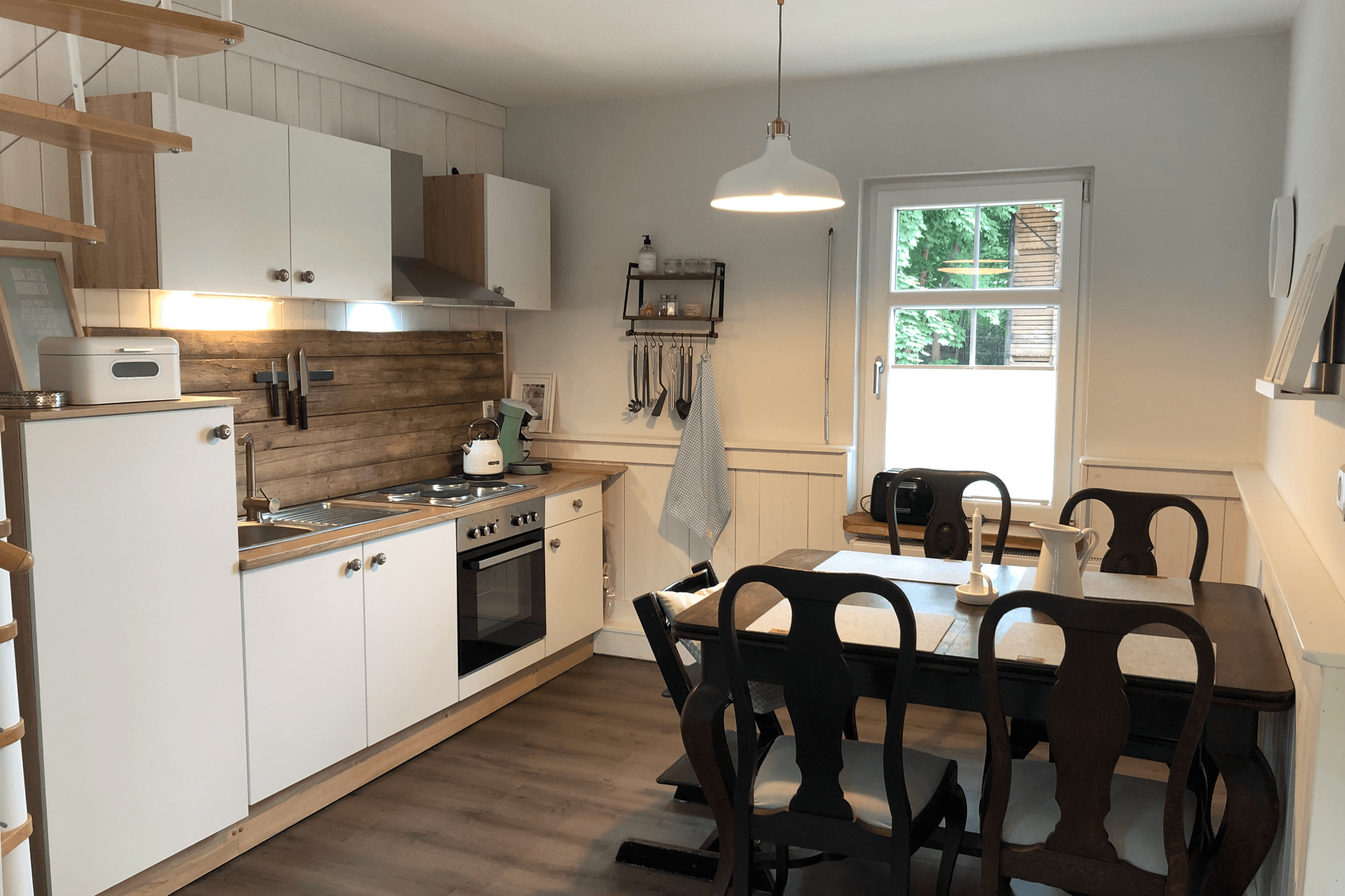 Küche in dem Ferienhaus Lütt hus in Wietze