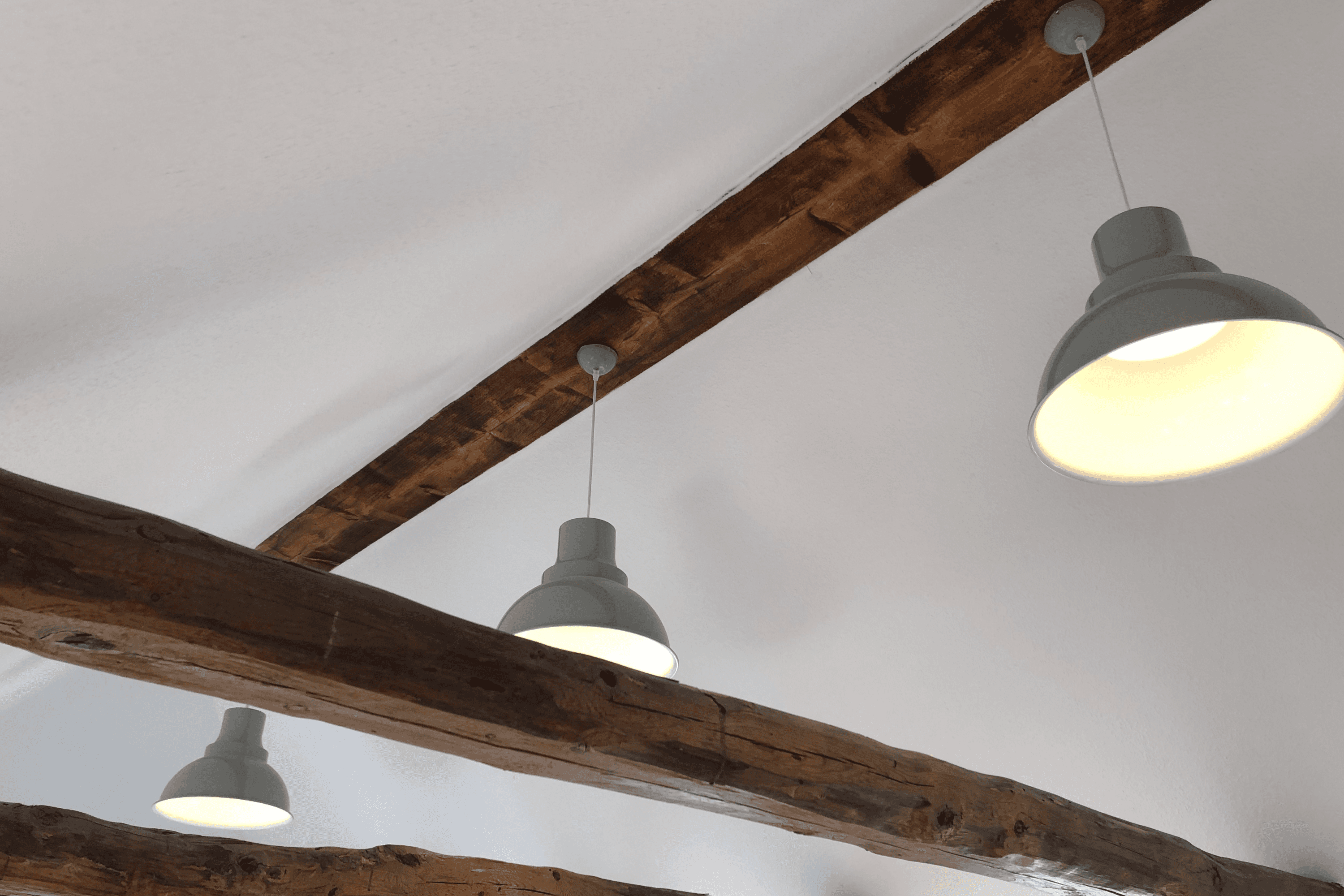 Deckenbalken in dem Ferienhaus Lütt hus in Wietze