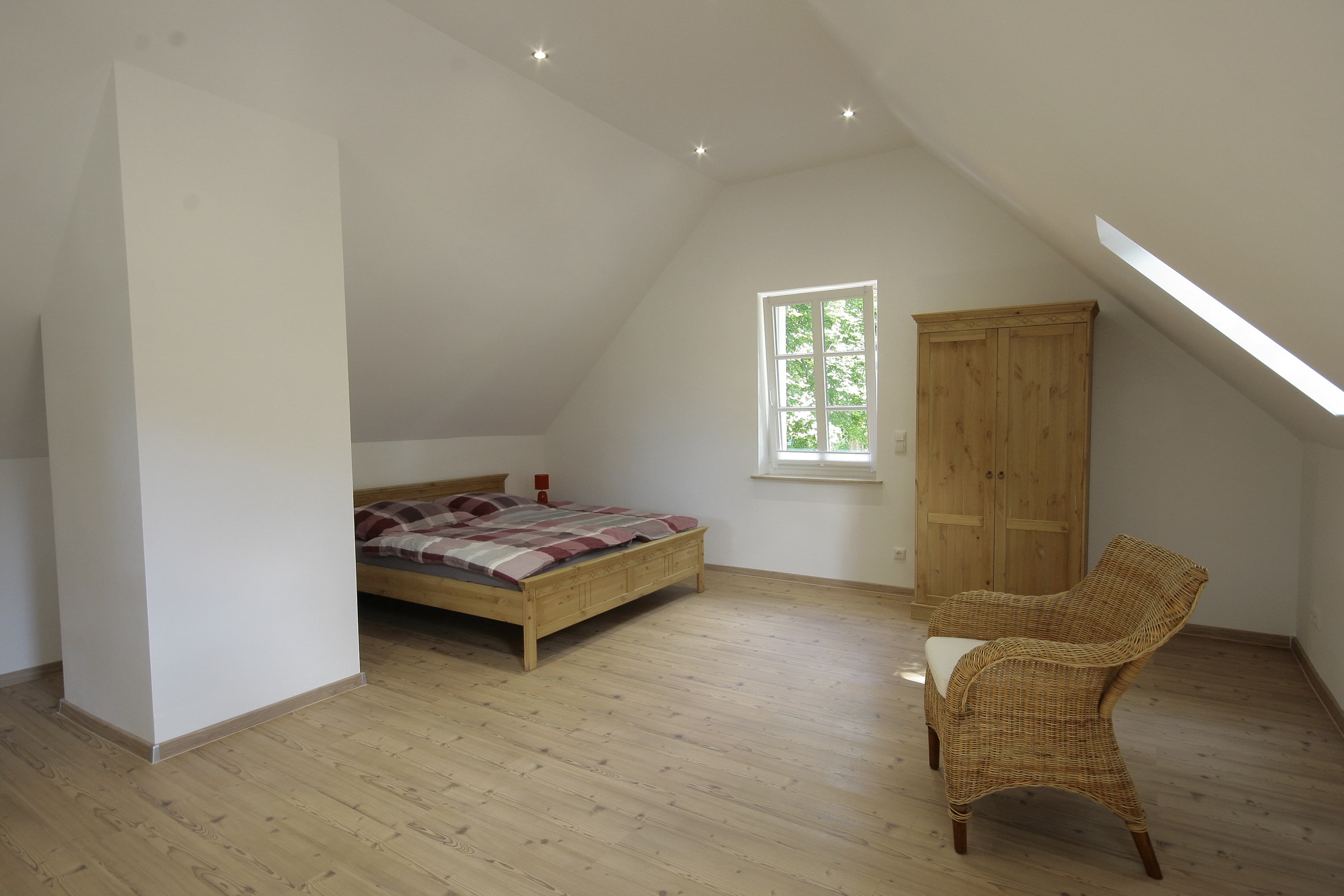 Schlafbereich in dem Ferienhaus Erhorn in Buchholz in der Nordheide.