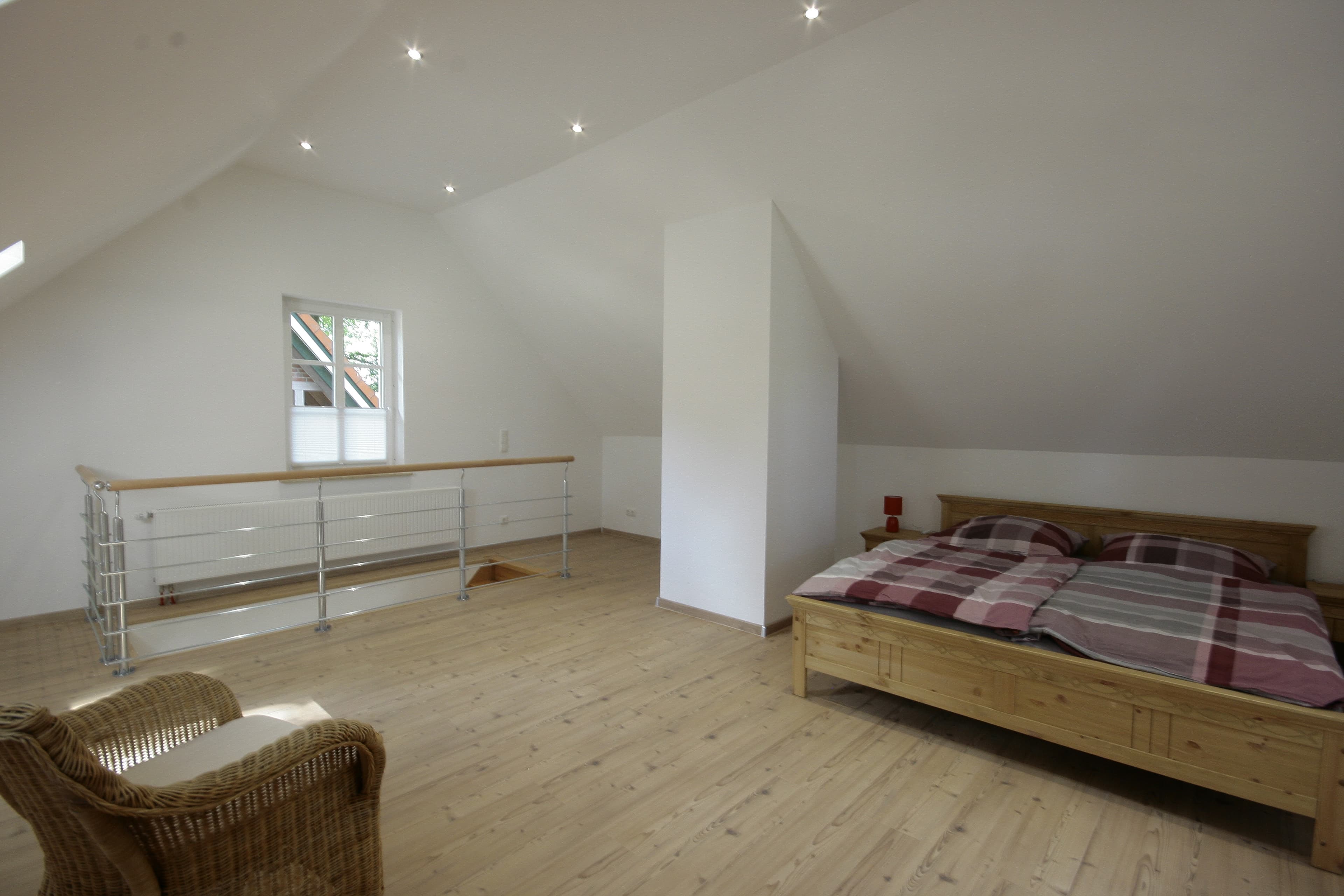 Schlafbereich in dem Ferienhaus Erhorn in Buchholz in der Nordheide.