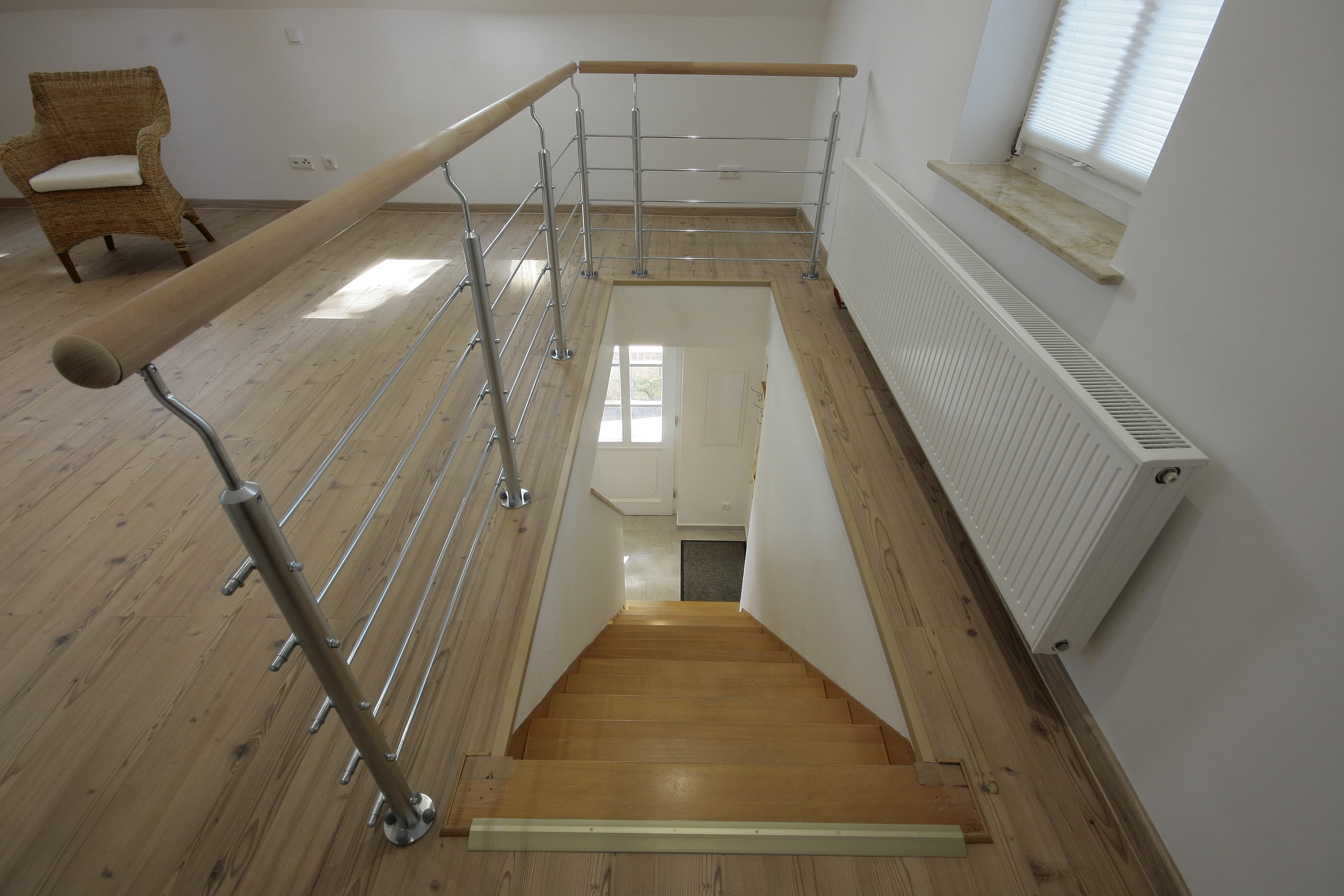 Treppe in dem Ferienhaus Erhorn in Buchholz in der Nordheide.