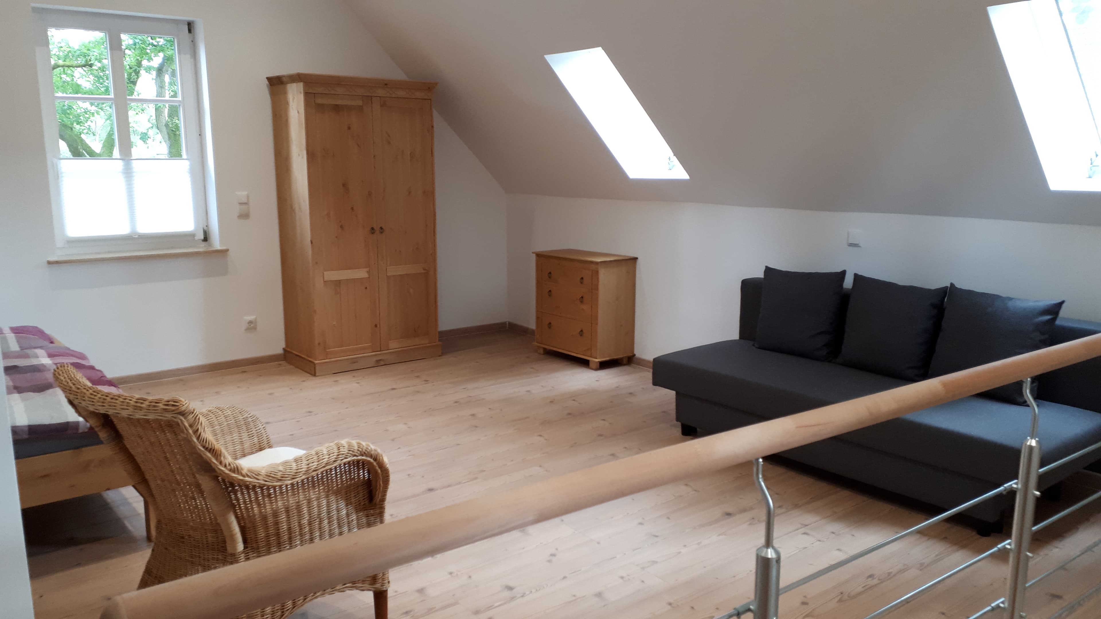 Schlafbereich in dem Ferienhaus Erhorn in Buchholz in der Nordheide.