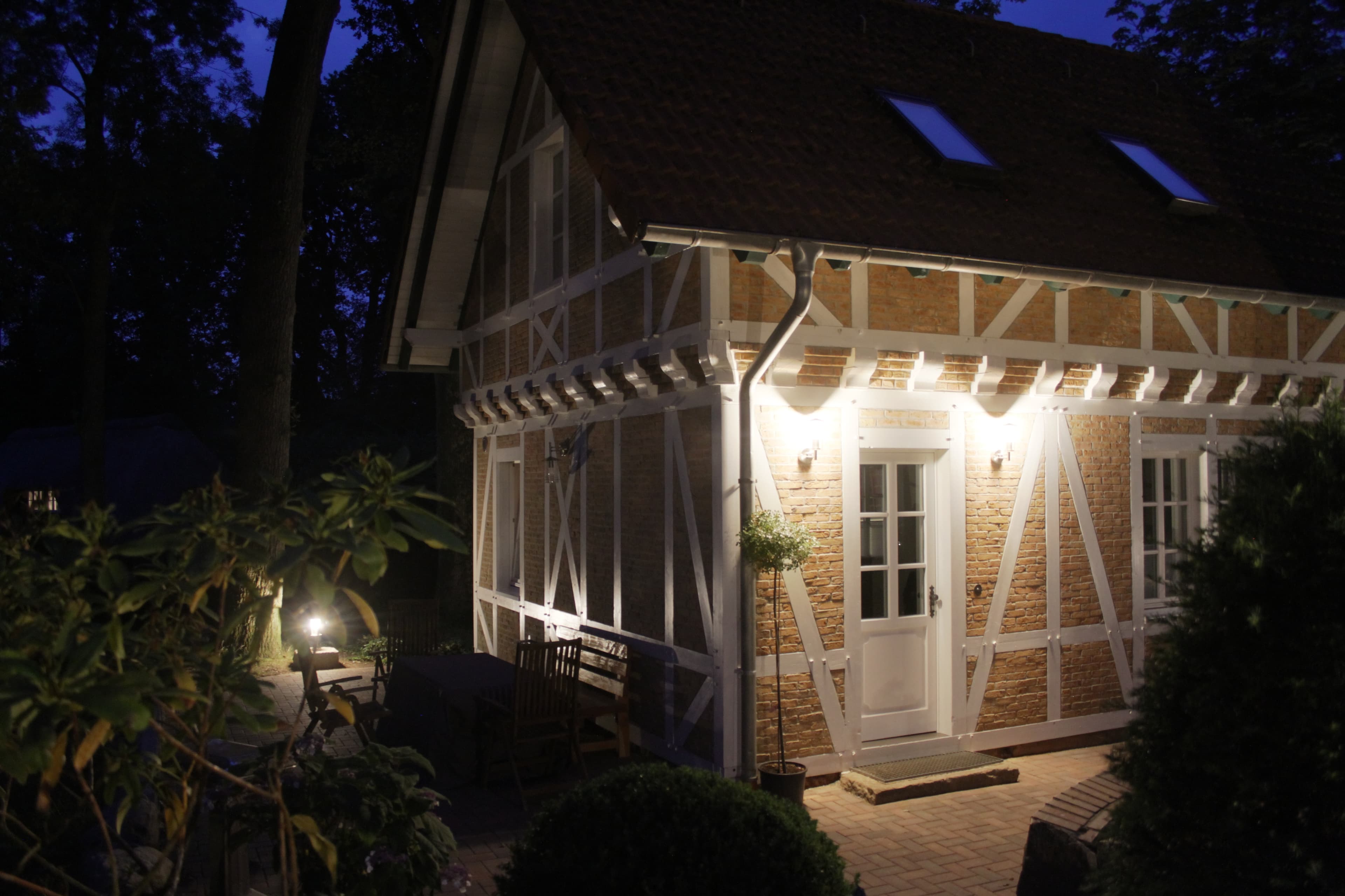 Das Ferienhaus Erhorn in Buchholz in der Nordheide von Außen.