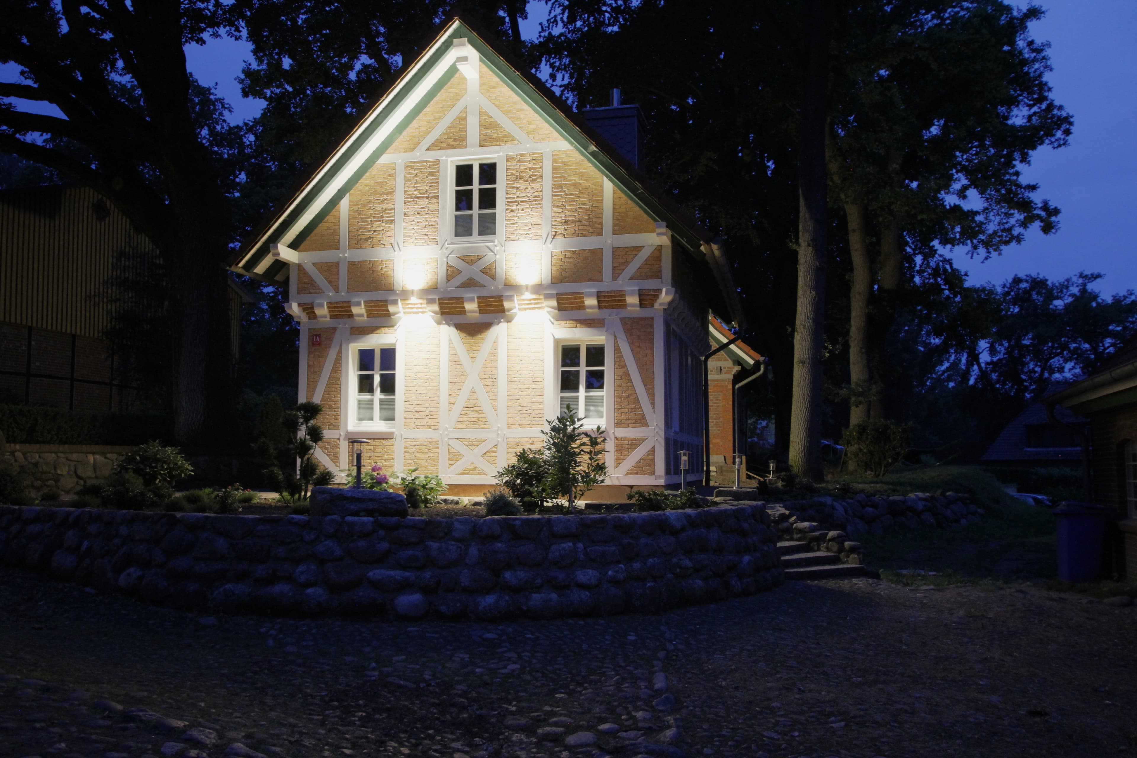 Das Ferienhaus Erhorn in Buchholz in der Nordheide von Außen.