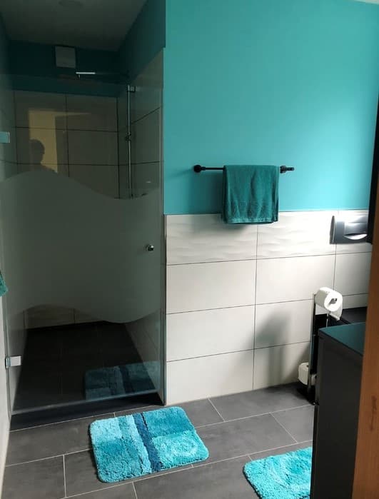 Duschbad in der Ferienwohnung "Zur Weinrebe" in Ebstorf