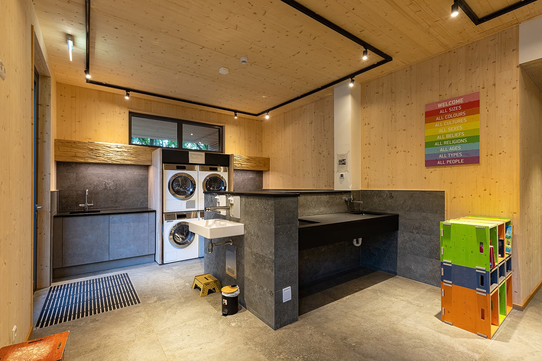 Waschmöglichkeiten des Hotels 11 Eulen