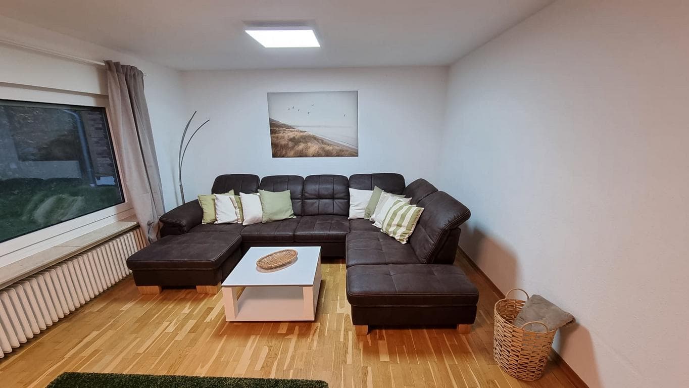 Wohnzimmeransicht im Ferienhaus Klinger in Uelzen